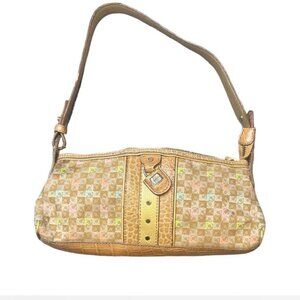 vintage Liz Claiborne shoulder bag purse "locket" bag Decorative locket-style h